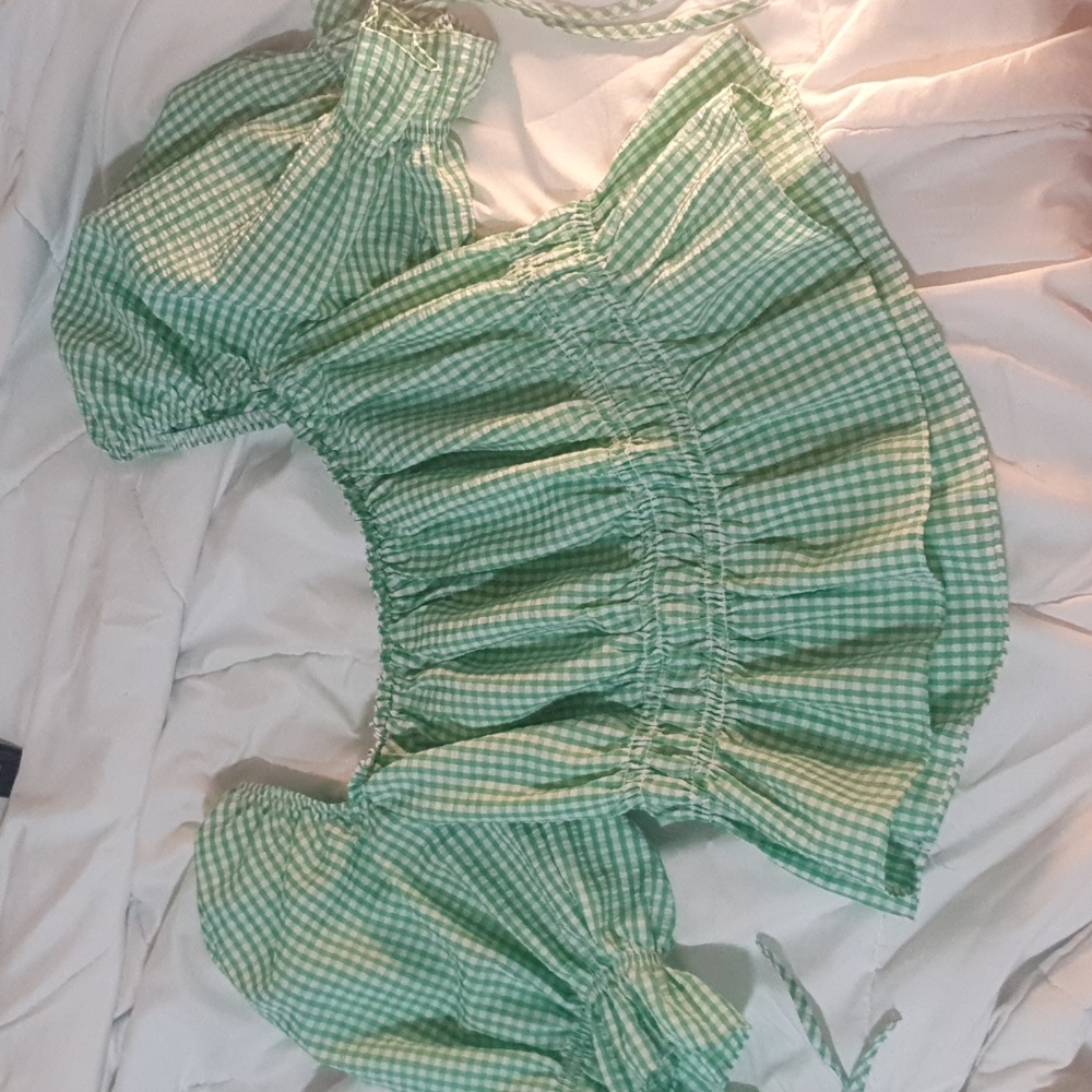 H&M Puff sleeve croptop